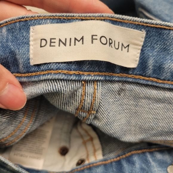 ❤️ 3 for $35 Aritzia denim forum arlo high rise straight leg jeans 26L blue 25 - Picture 9 of 11